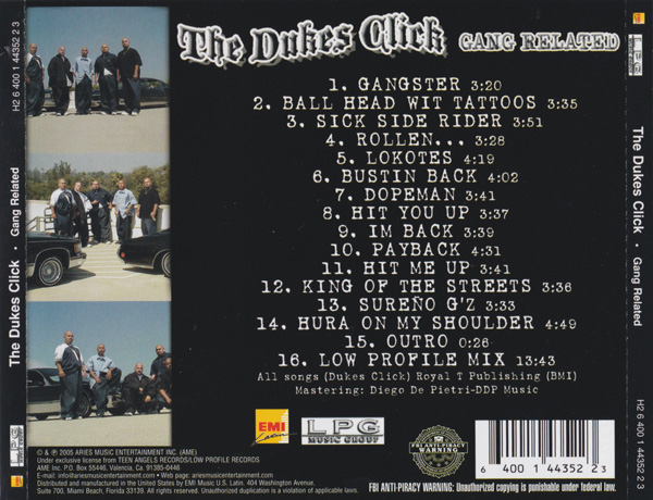 The Dukes Click - Gang Related Chicano Rap